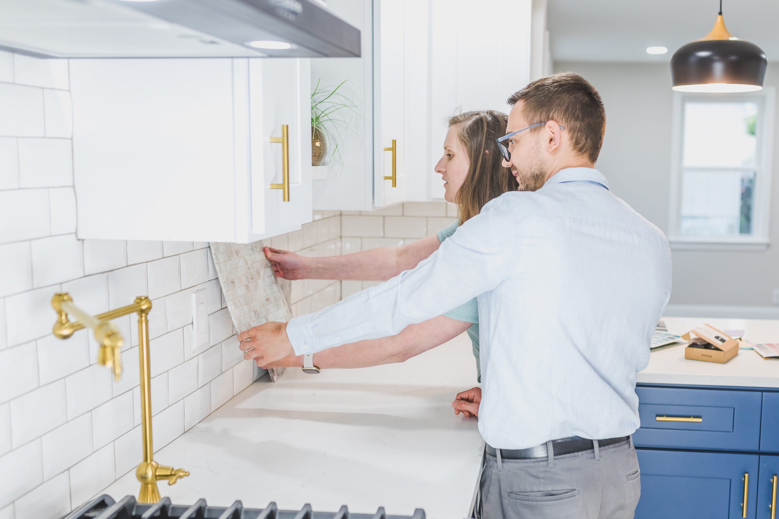 Kitchen Transformed with Modern Backsplash