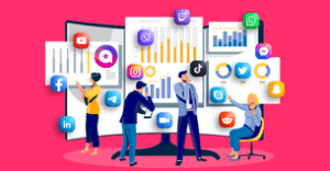 Real Estate Agent Engaging Target Market on Social Media