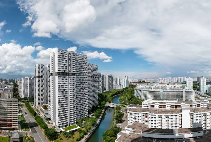 HDB resale apartment buildings in Singapore illustrating a temporary slowdown in the resale housing market.