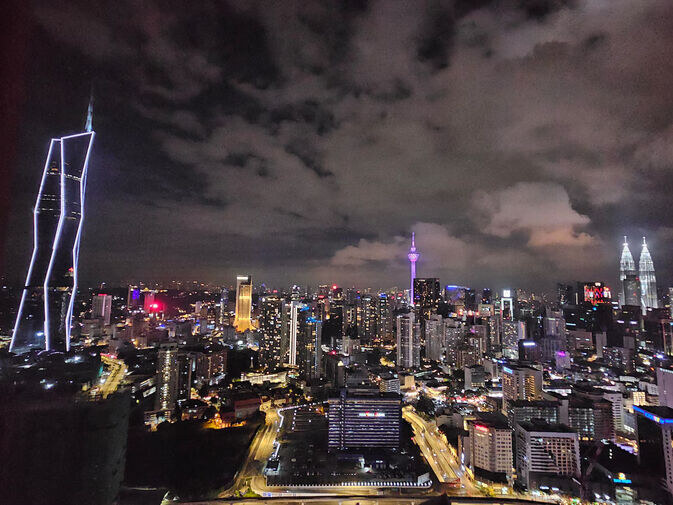 Klang Valley residential skyline at dusk