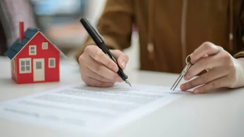 Signed property agreement and house keys