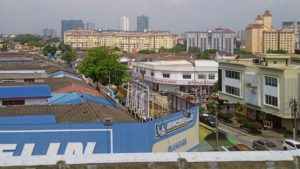 Single- and double-story terrace houses on a quiet street in Taman Desa Jaya, Kepong, Kuala Lumpur