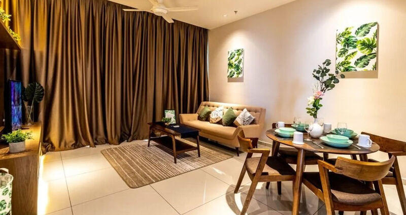 Modern condominium buildings in Selangor, Malaysia